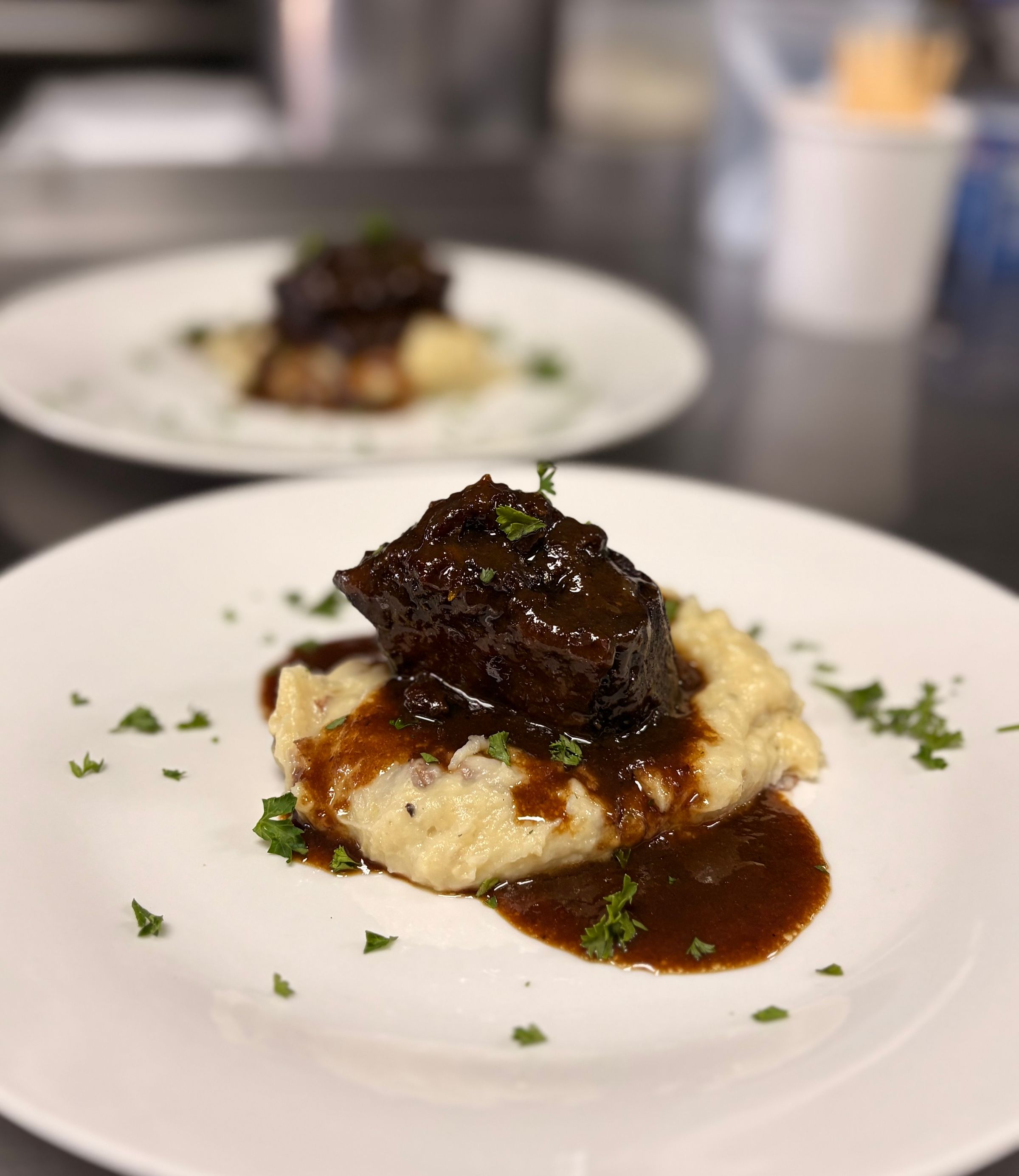 Redskin Garlic Mash, Short Rib