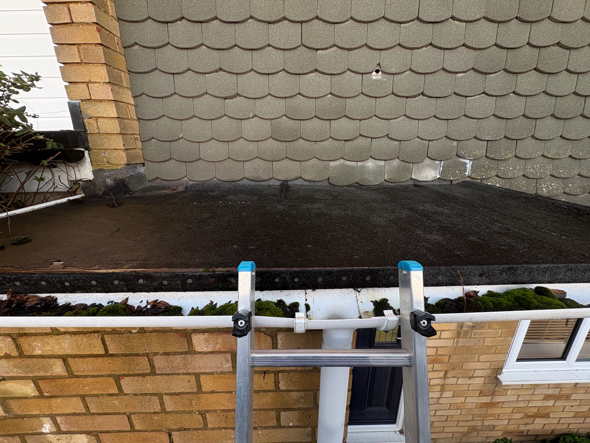 Flat roof before
