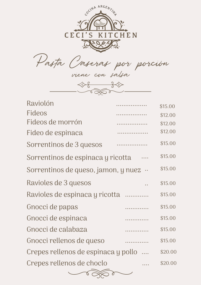 Pastas Caseras
