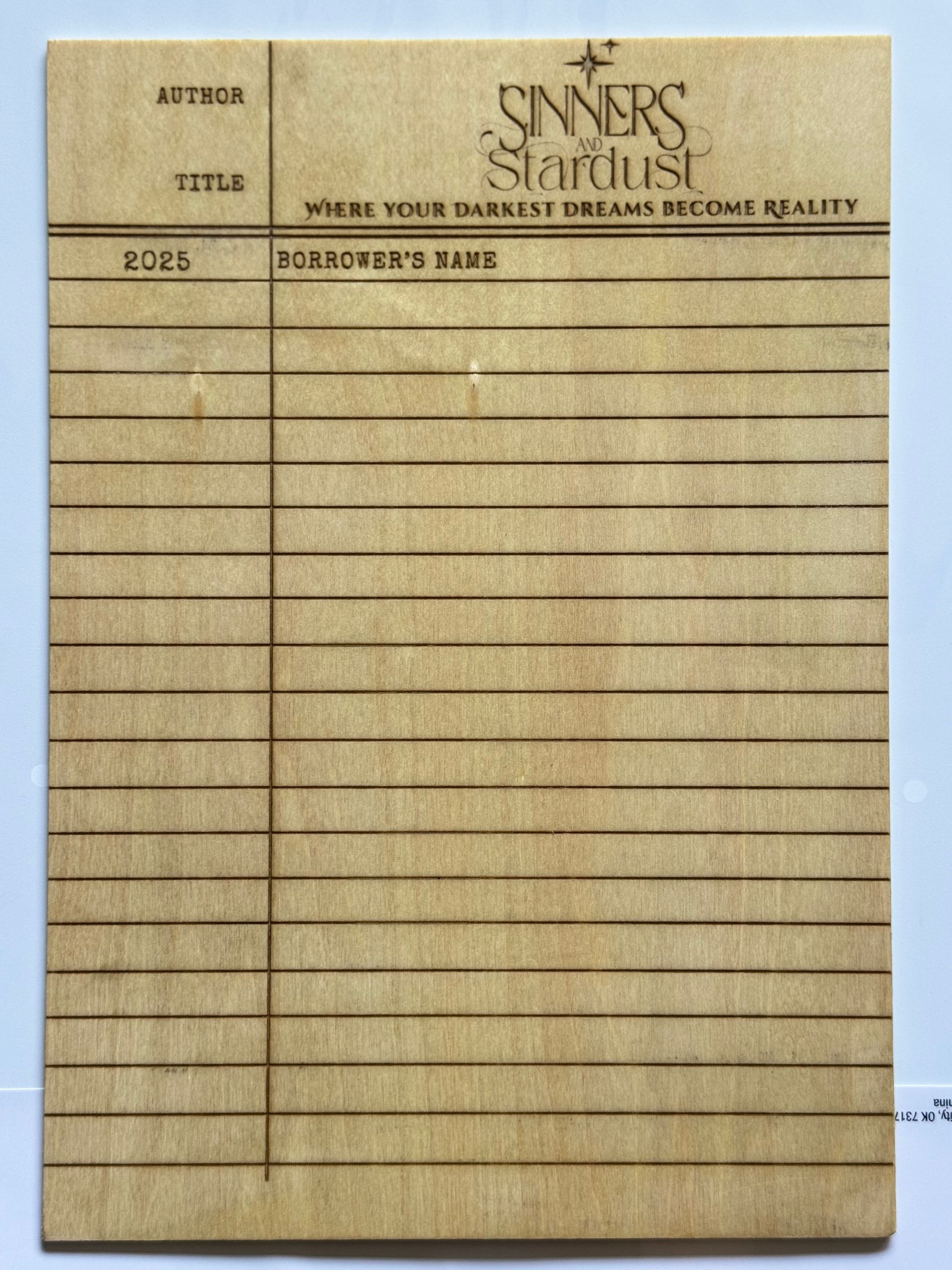 Custom Book Author Autograph Plaque