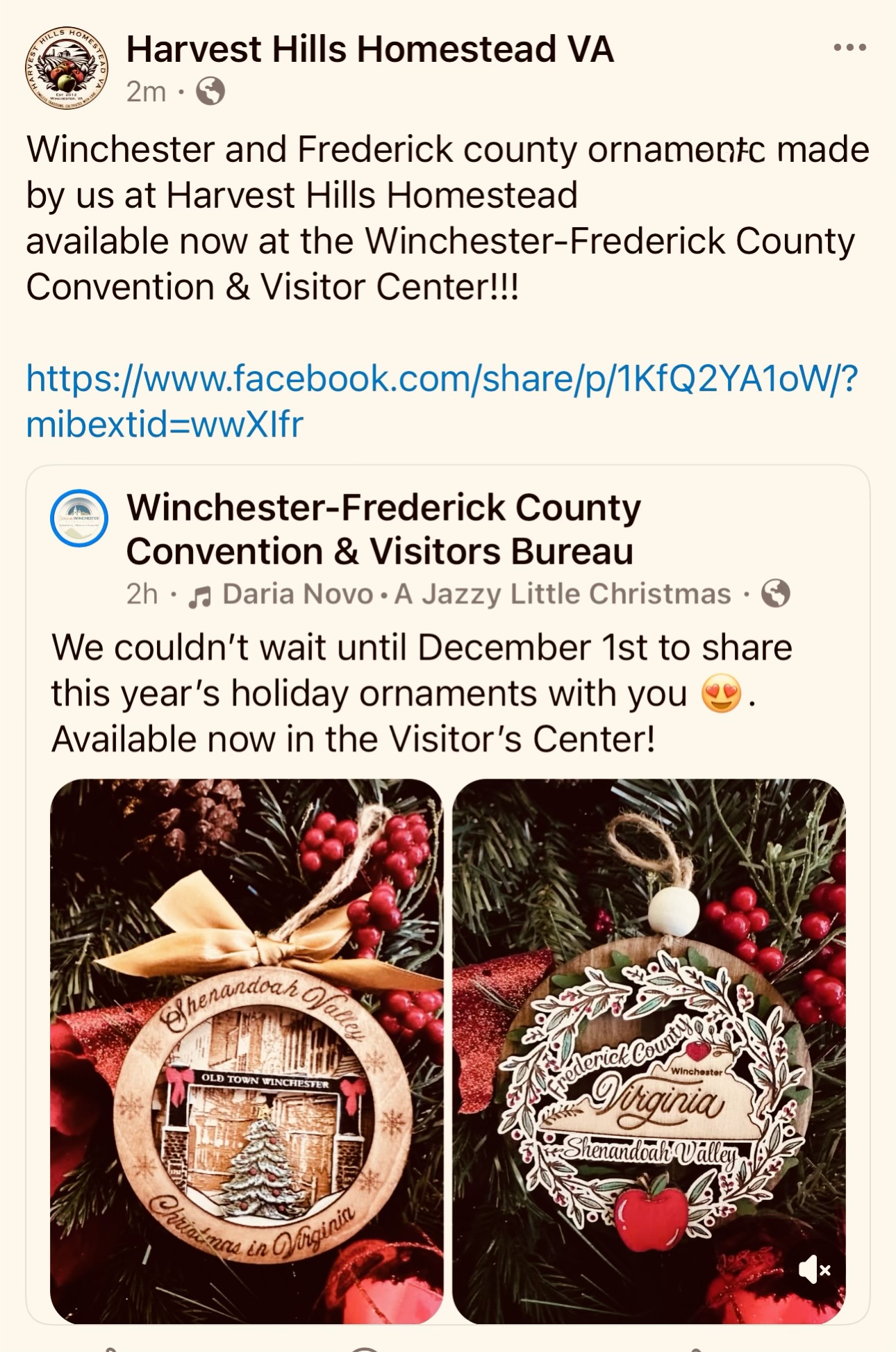 Winchester-Frederick County Convention & Visitors Bureau avatar