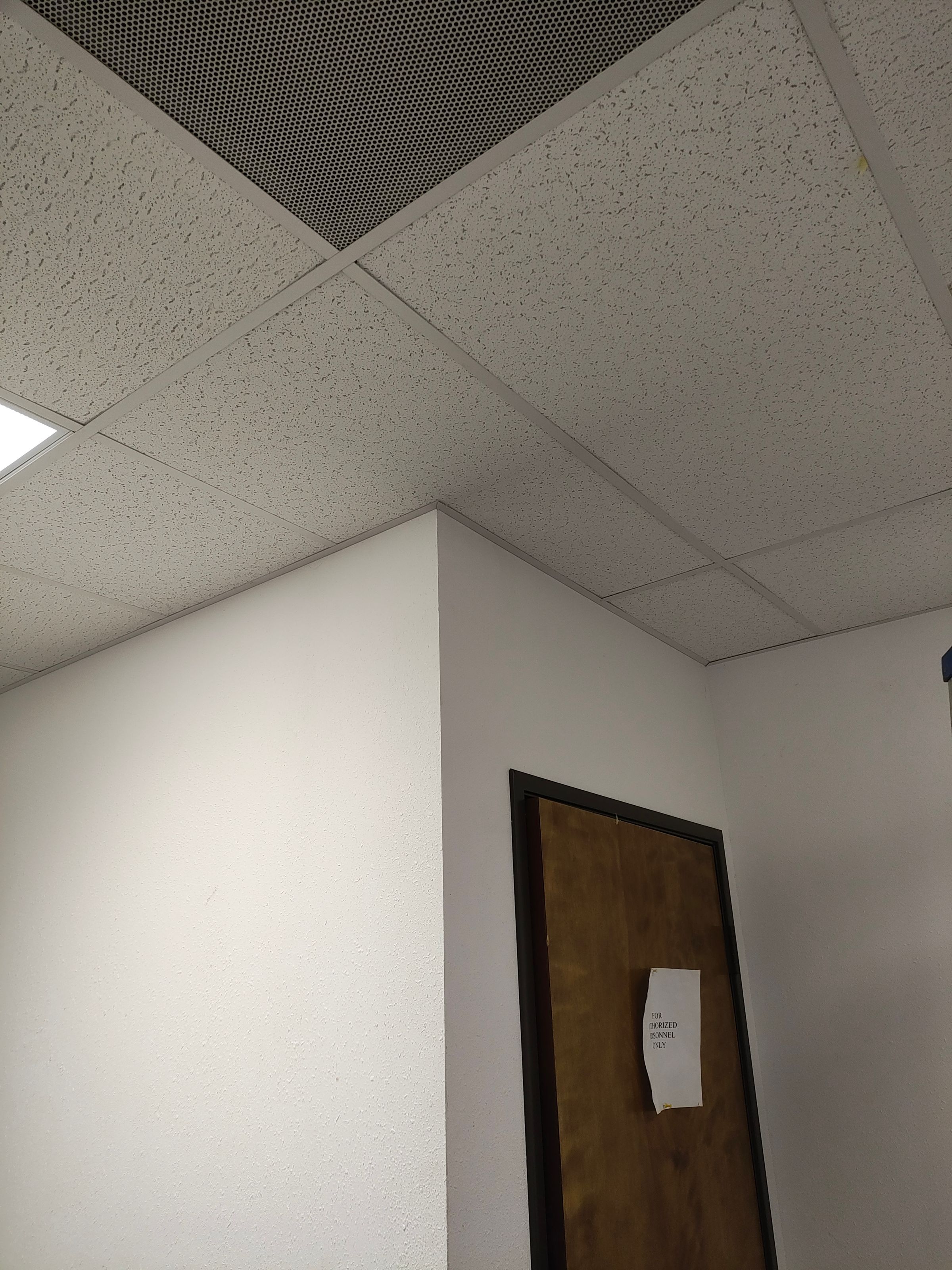 Ceiling Tile Replaced