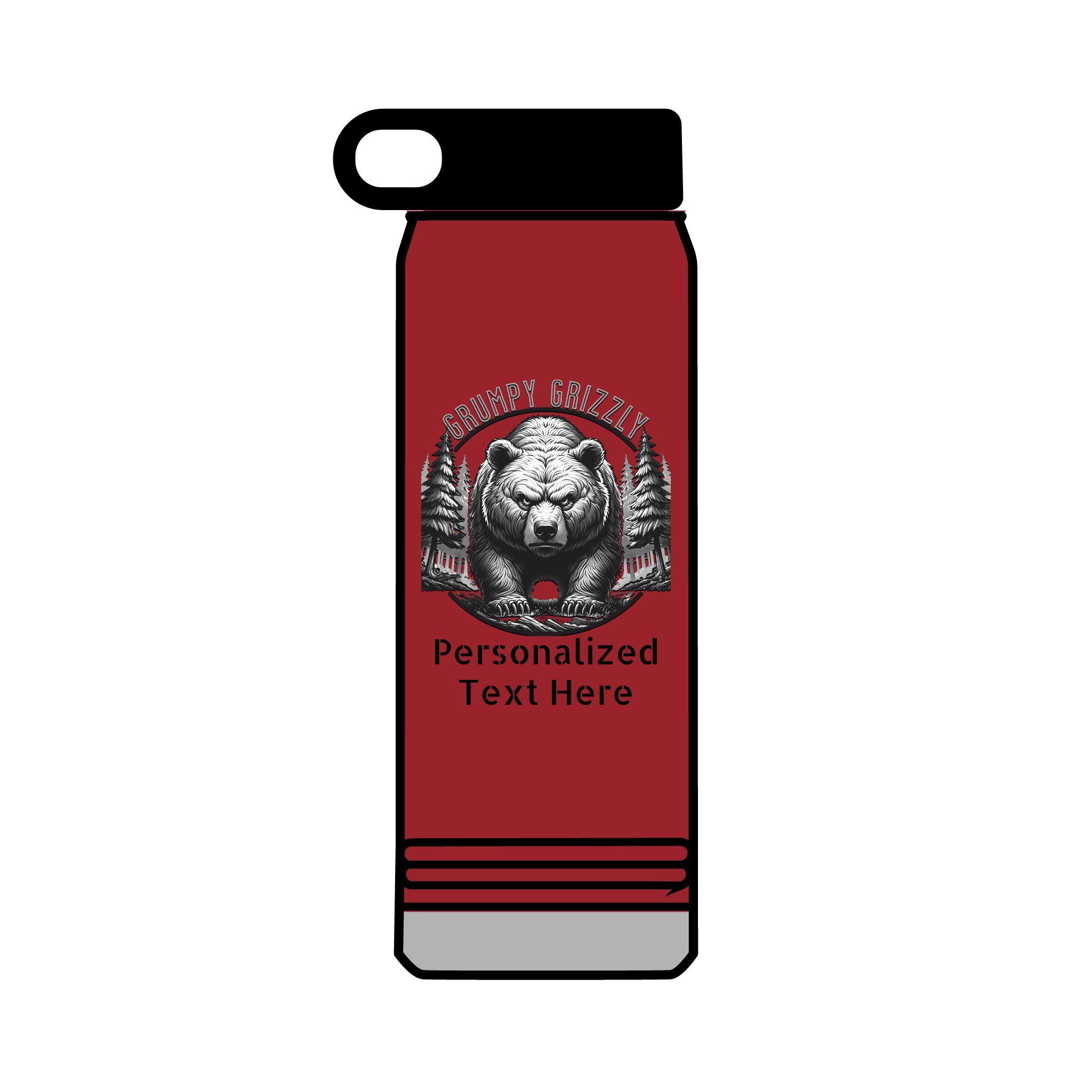 Grumpy Grizzly Water Bottle (32oz)
