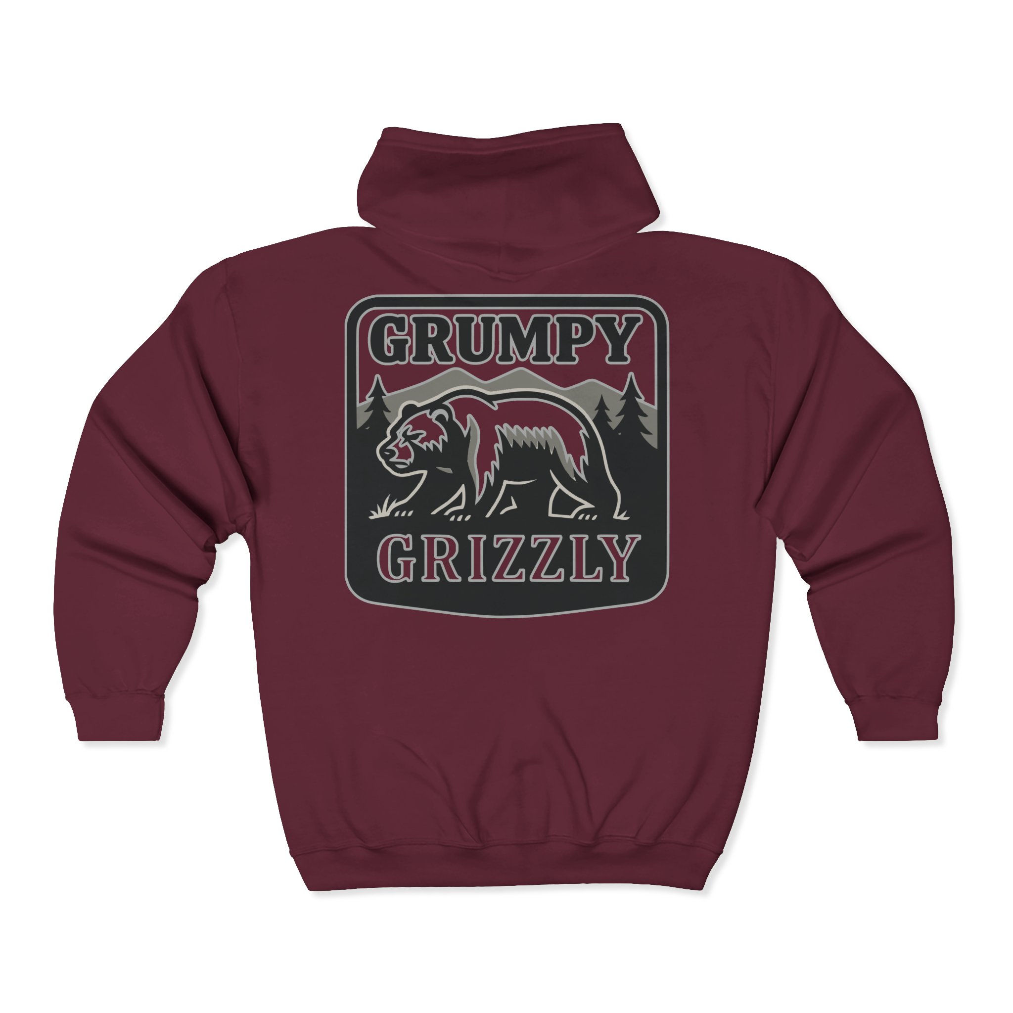 Warning! Grump Full Zip - Backside