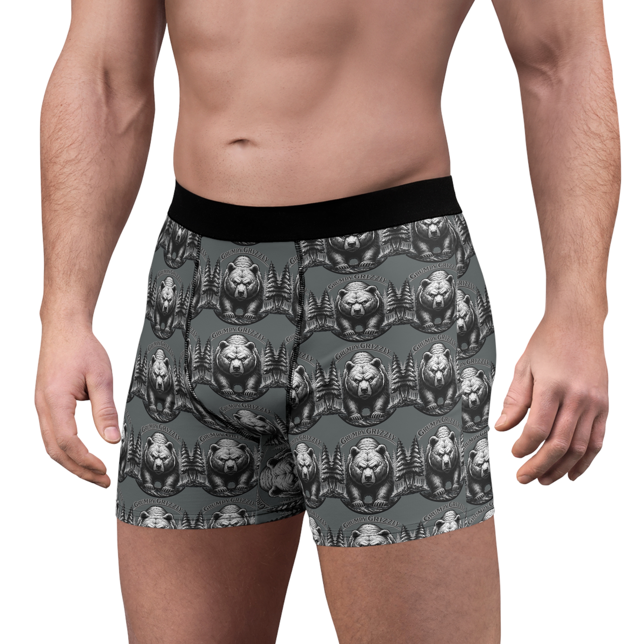 Buck Wild Boxer Brief - Grumpy Grizzly Edition