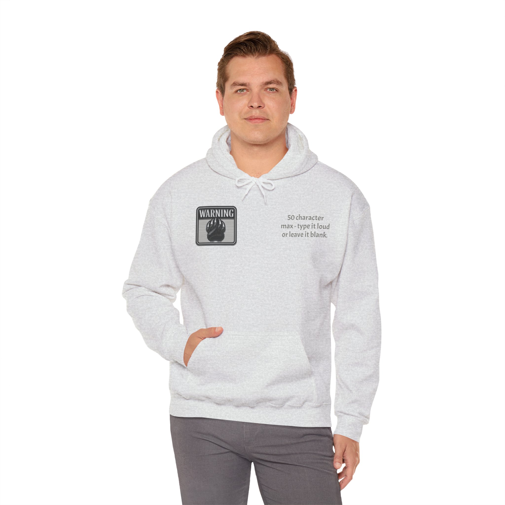 Warning! Grump Hoodie - Front Side