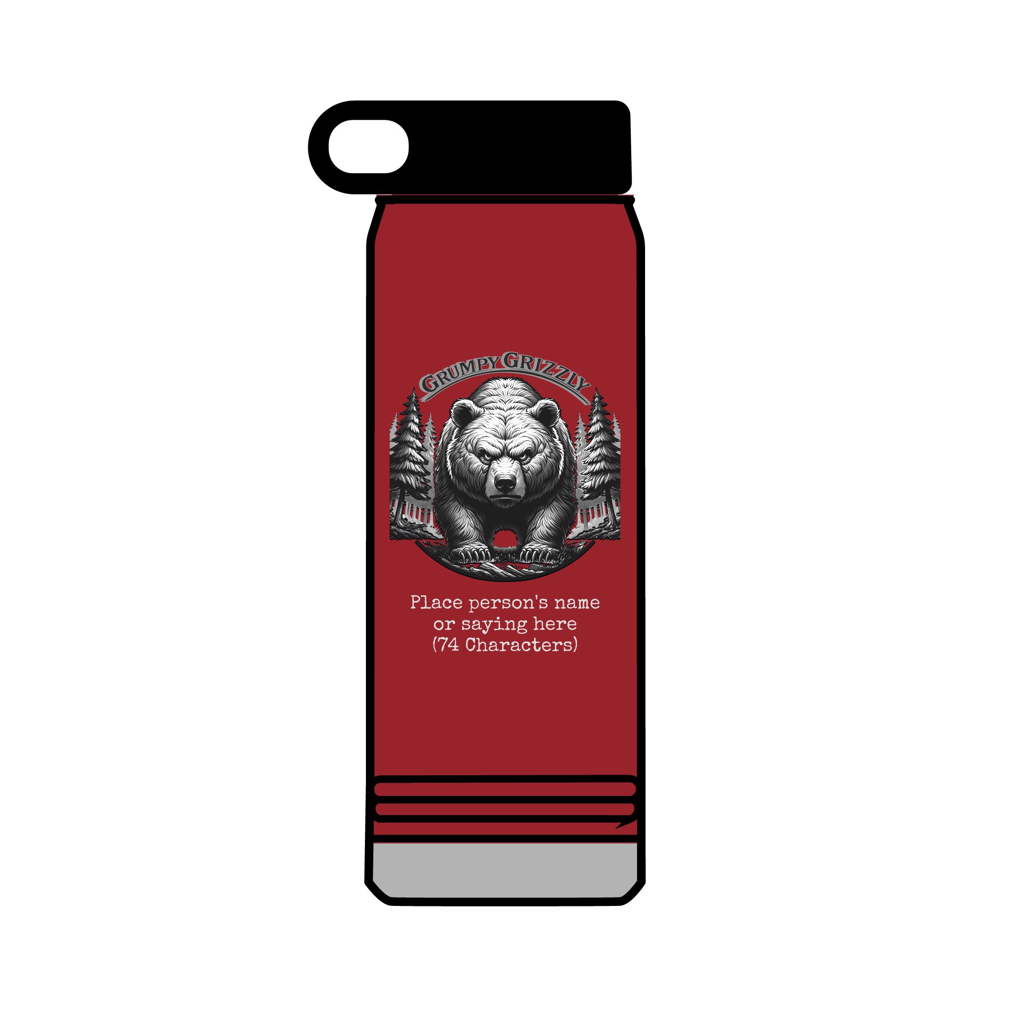 Grumpy Grizzly Water Bottle (32oz)