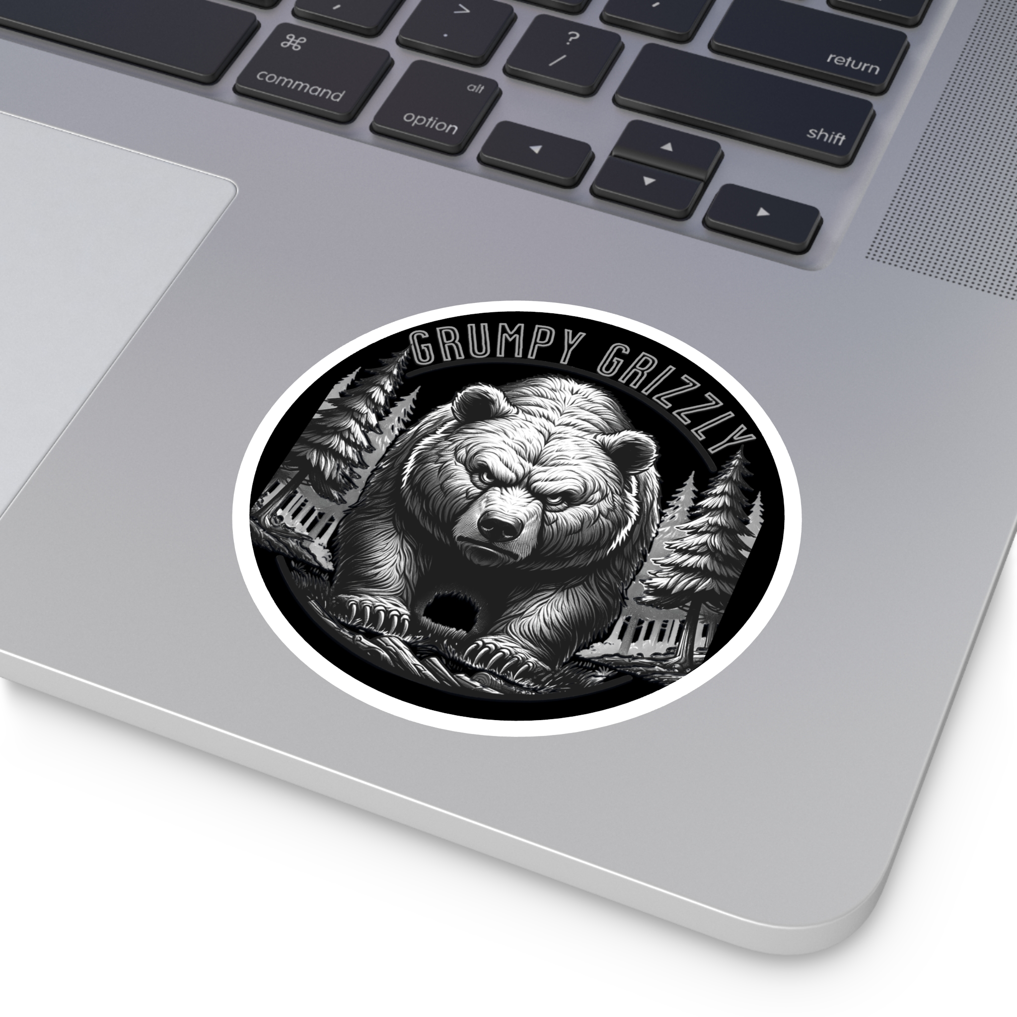  Grumpy Grizzly Badge