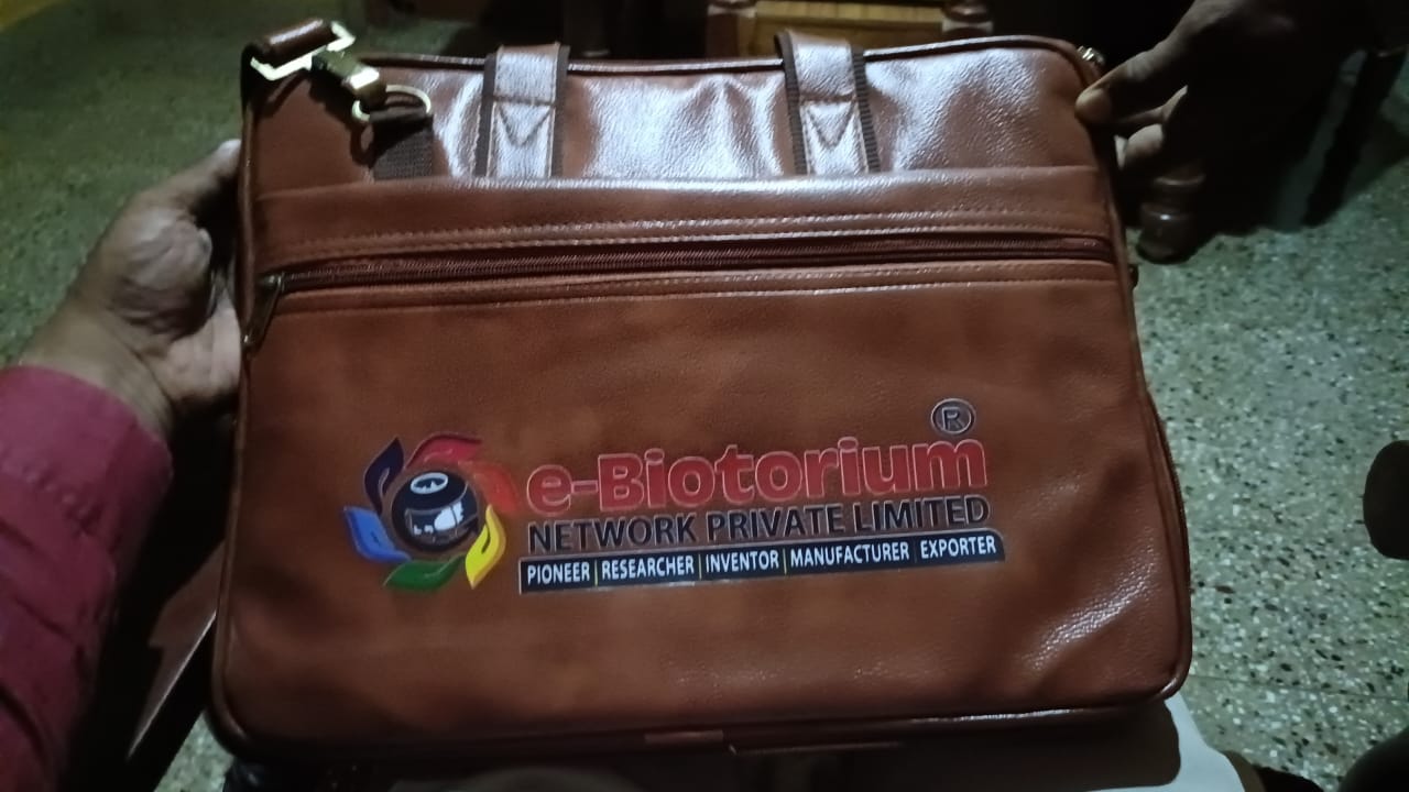 Ebiotorium network pvt ltd products promotional kit bag