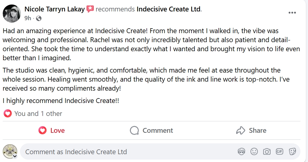 Tattoo Studio Auckland | Creative Ink by Indecisive Create's image