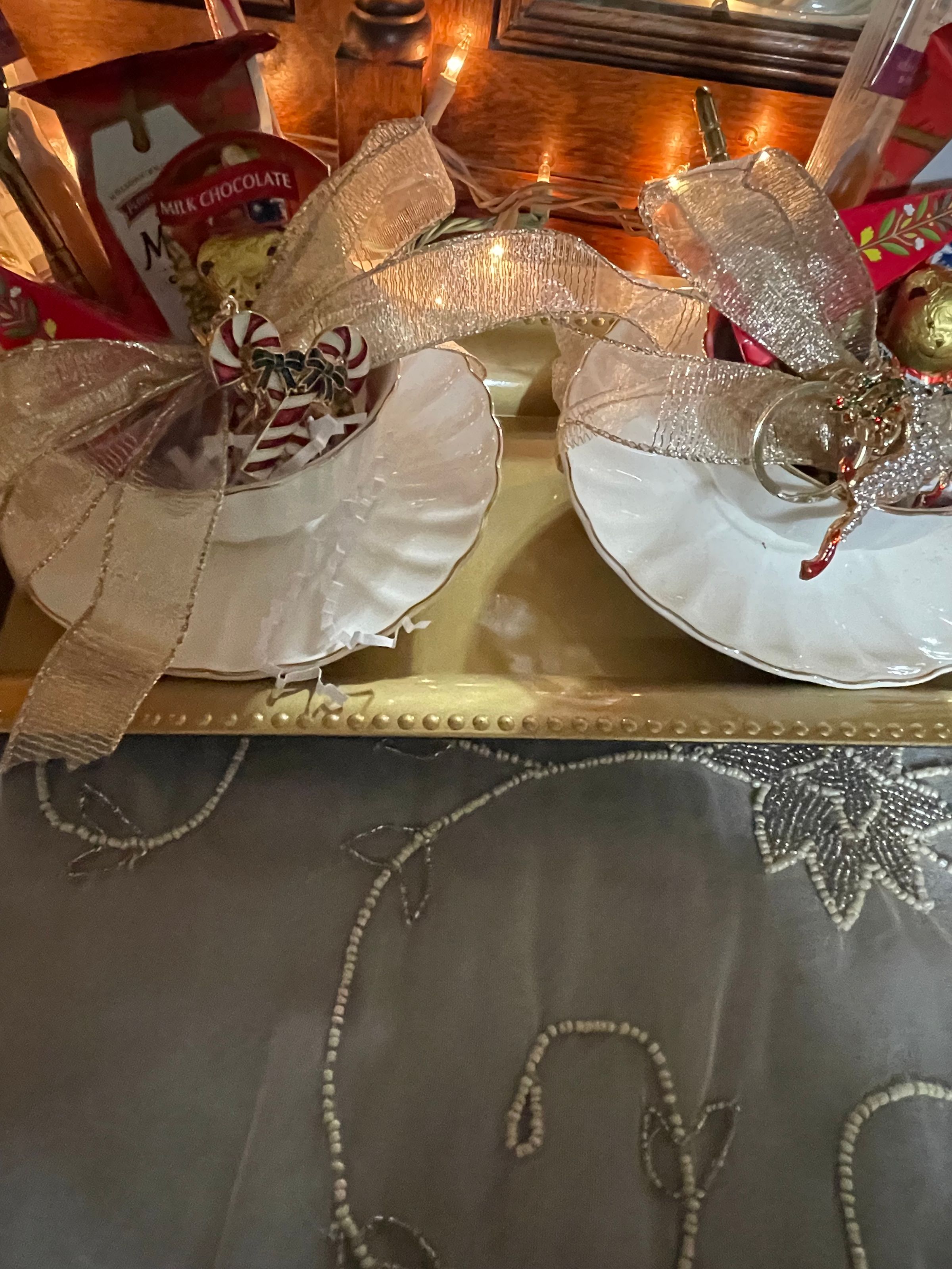 Set of Teacups with charms