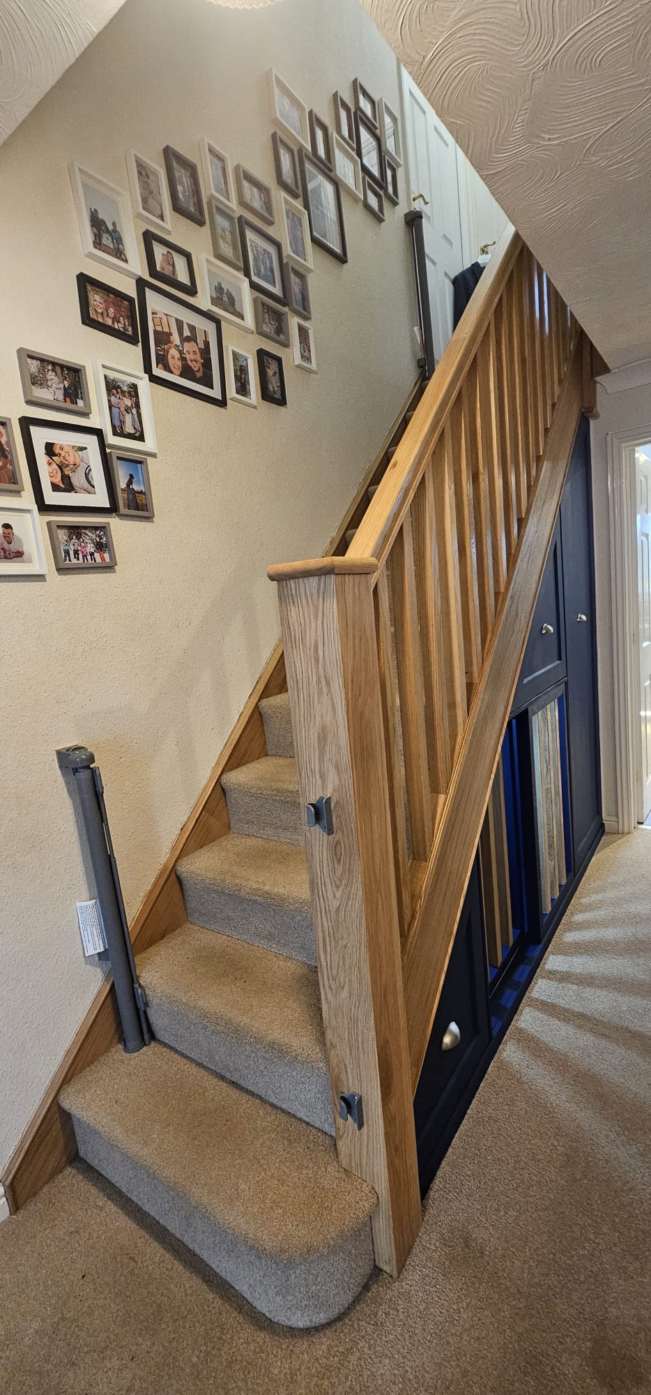 Fully renovated staircase painted by customer