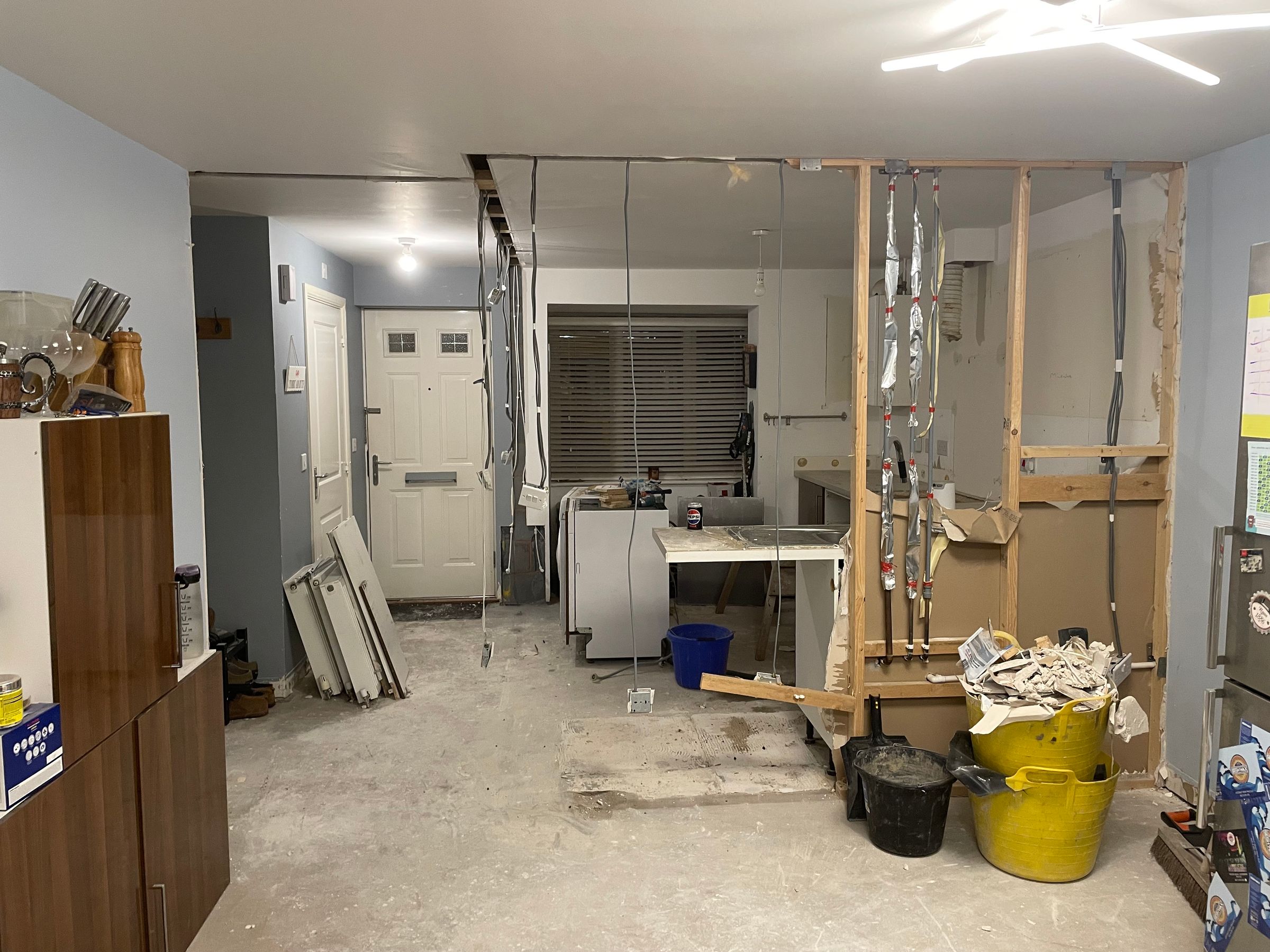 Ground floor during demolition 