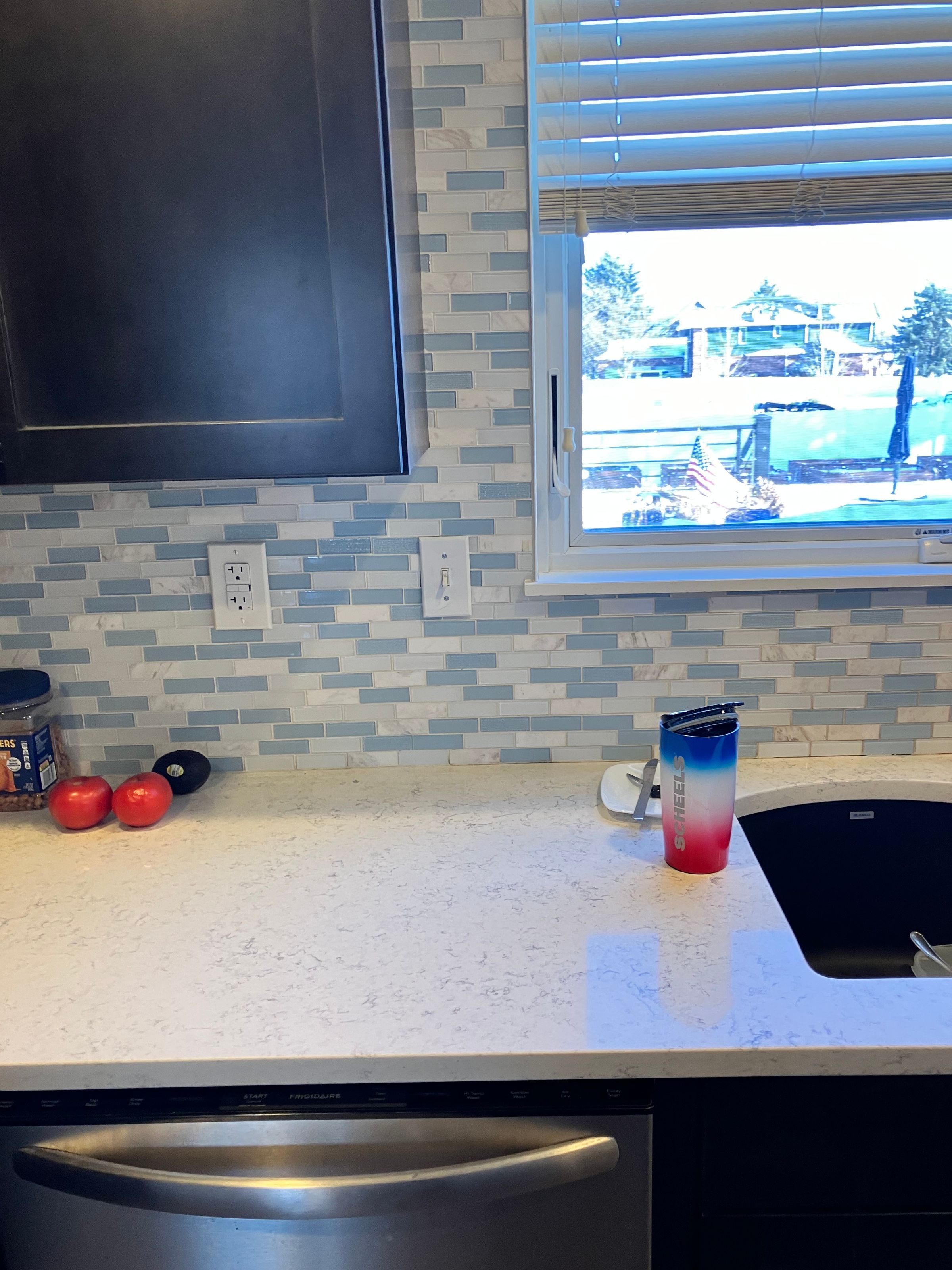Kitchen Backsplash Before Demo
