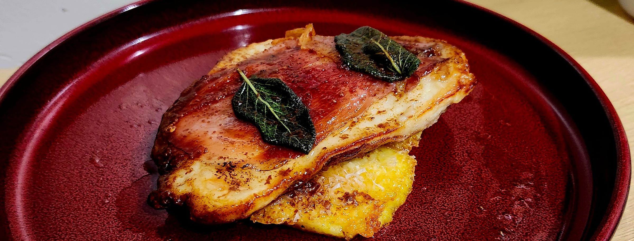 Saltimbocca alla Romana with Creamy Polenta