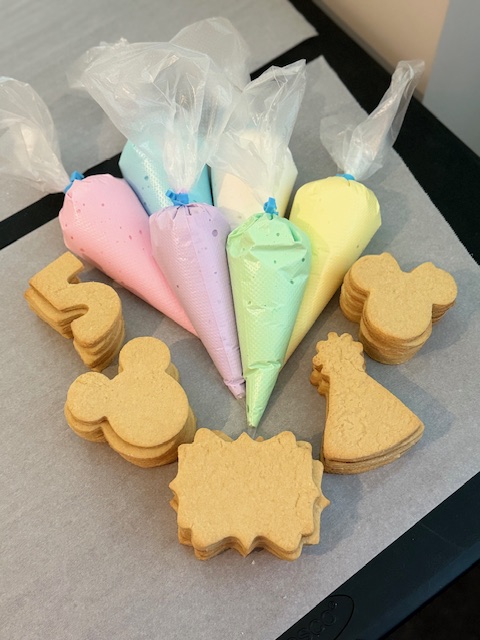 Ready to decorate the Happiest Birthday on Earth Cookies
