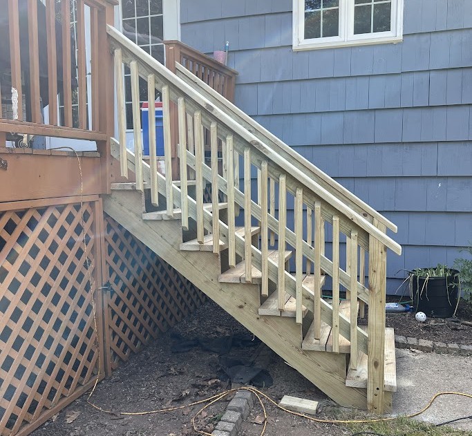 Pressure Treated Stair Replacement 