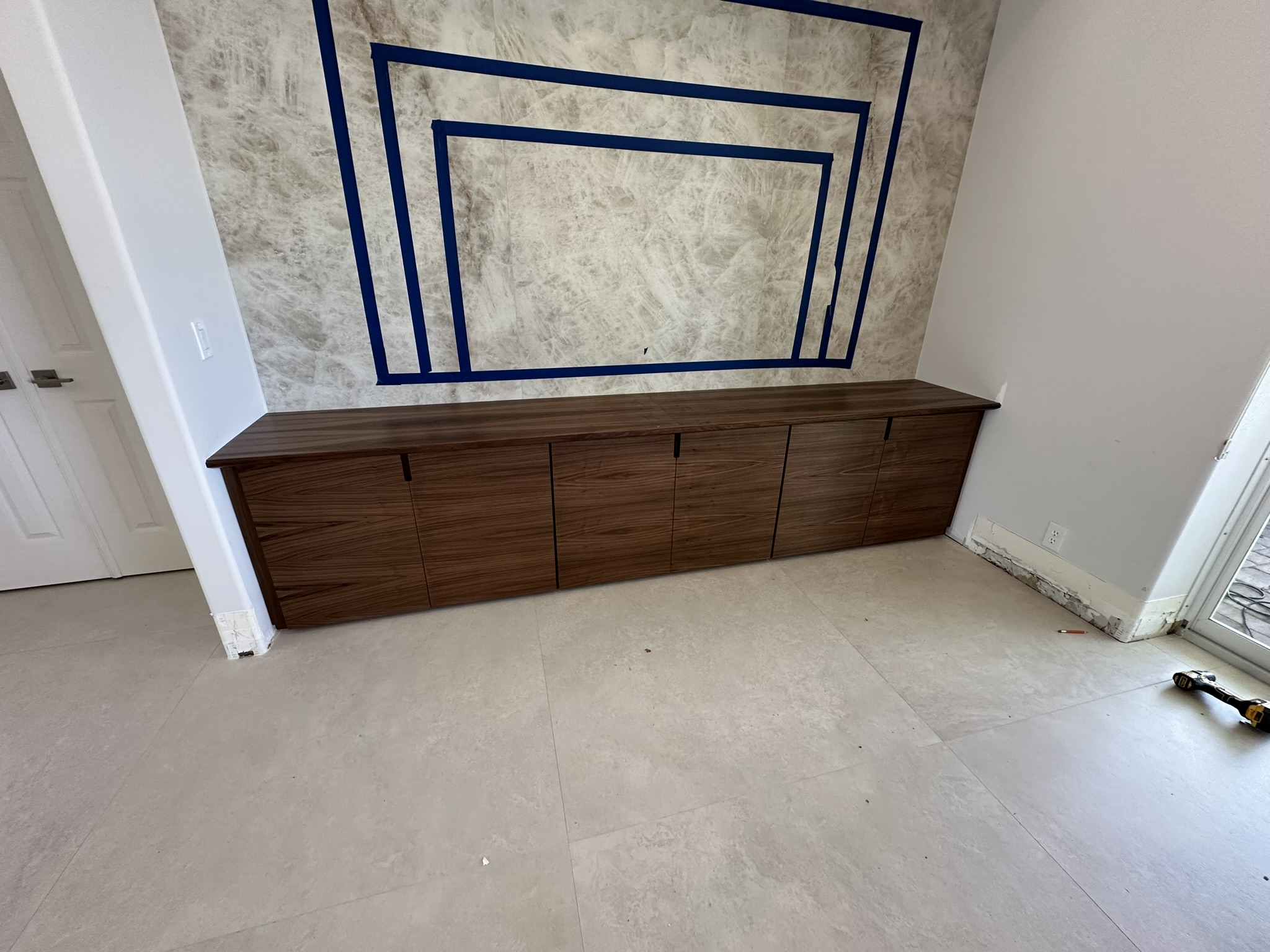 Custom Walnut TV Stand