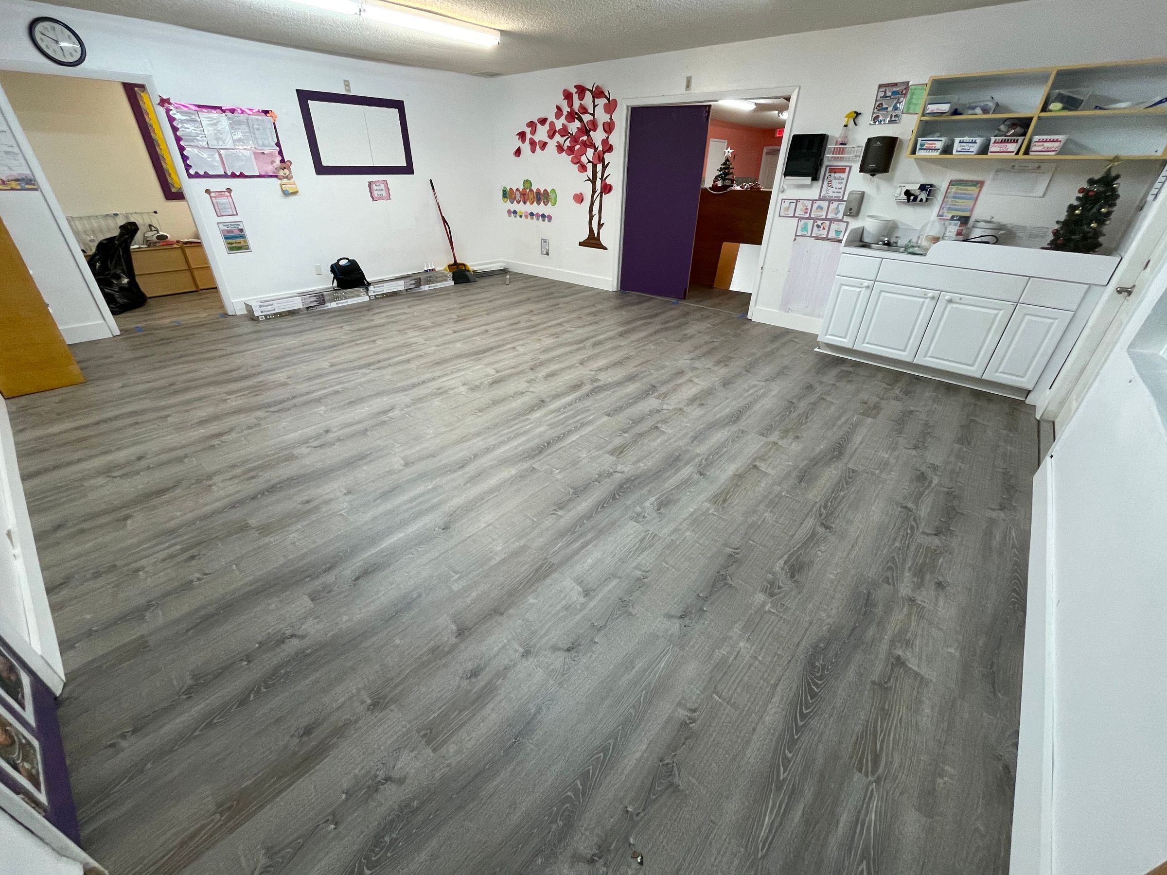 Classroom 2 Vinyl Flooring After
