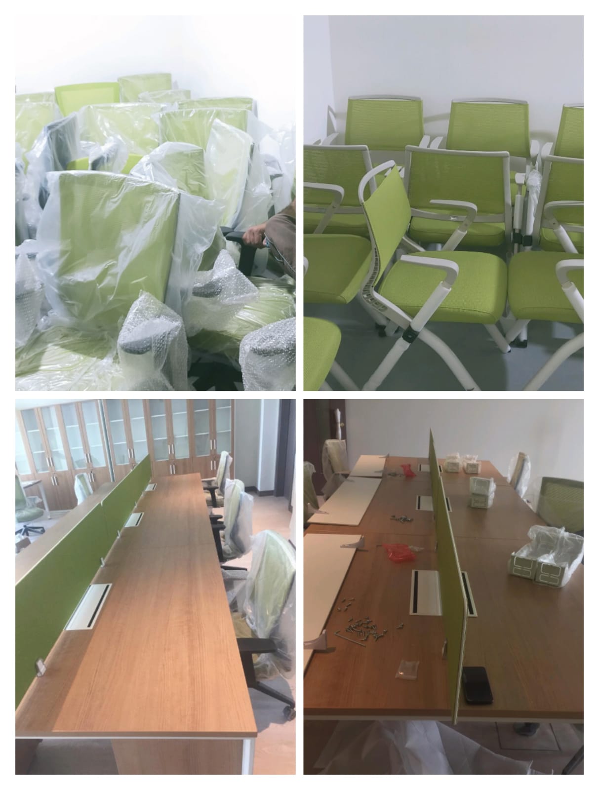 OFFICE TABLE AND CHAIRS FIXING