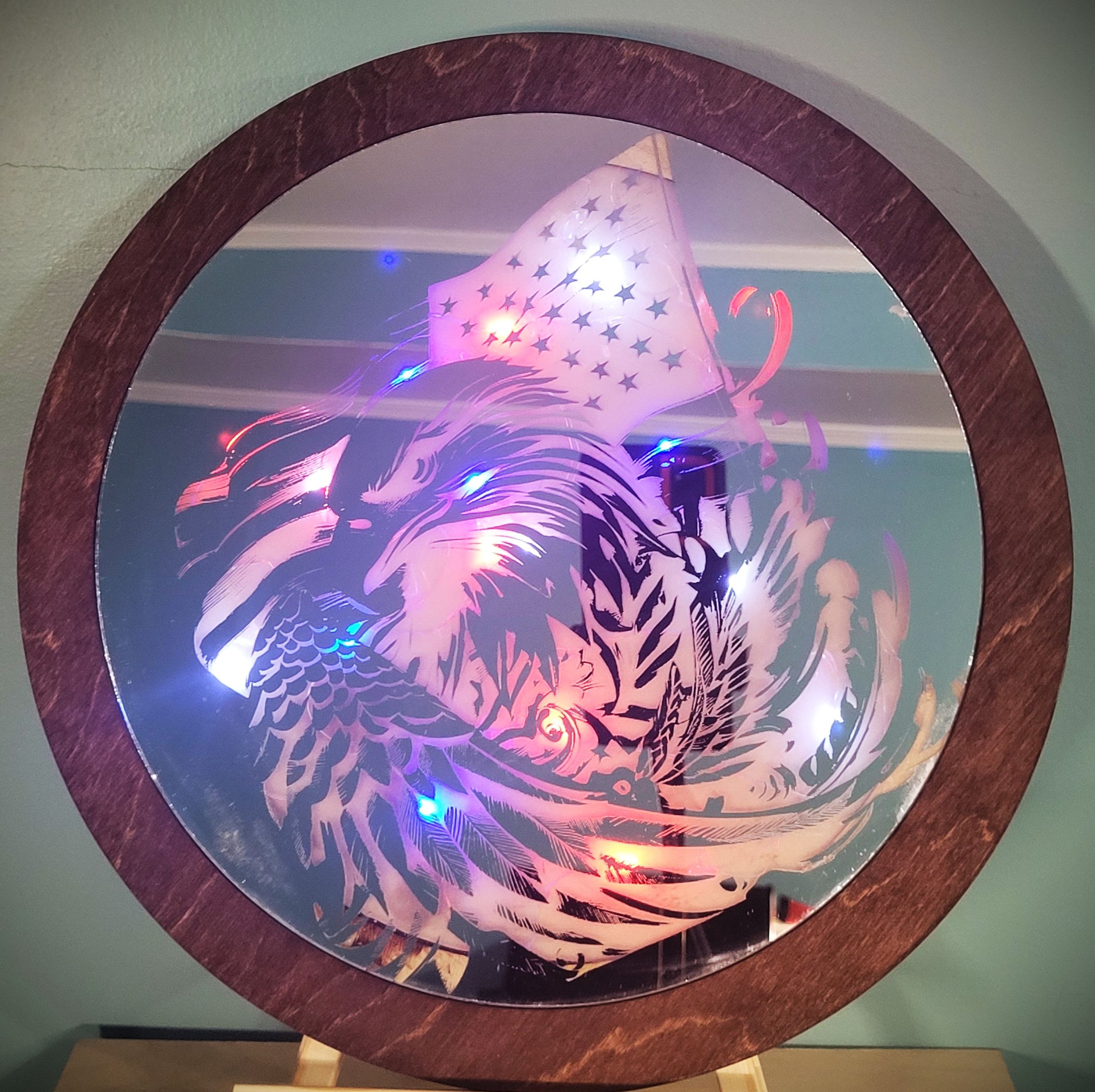 10" Mirror w/ Lights $85