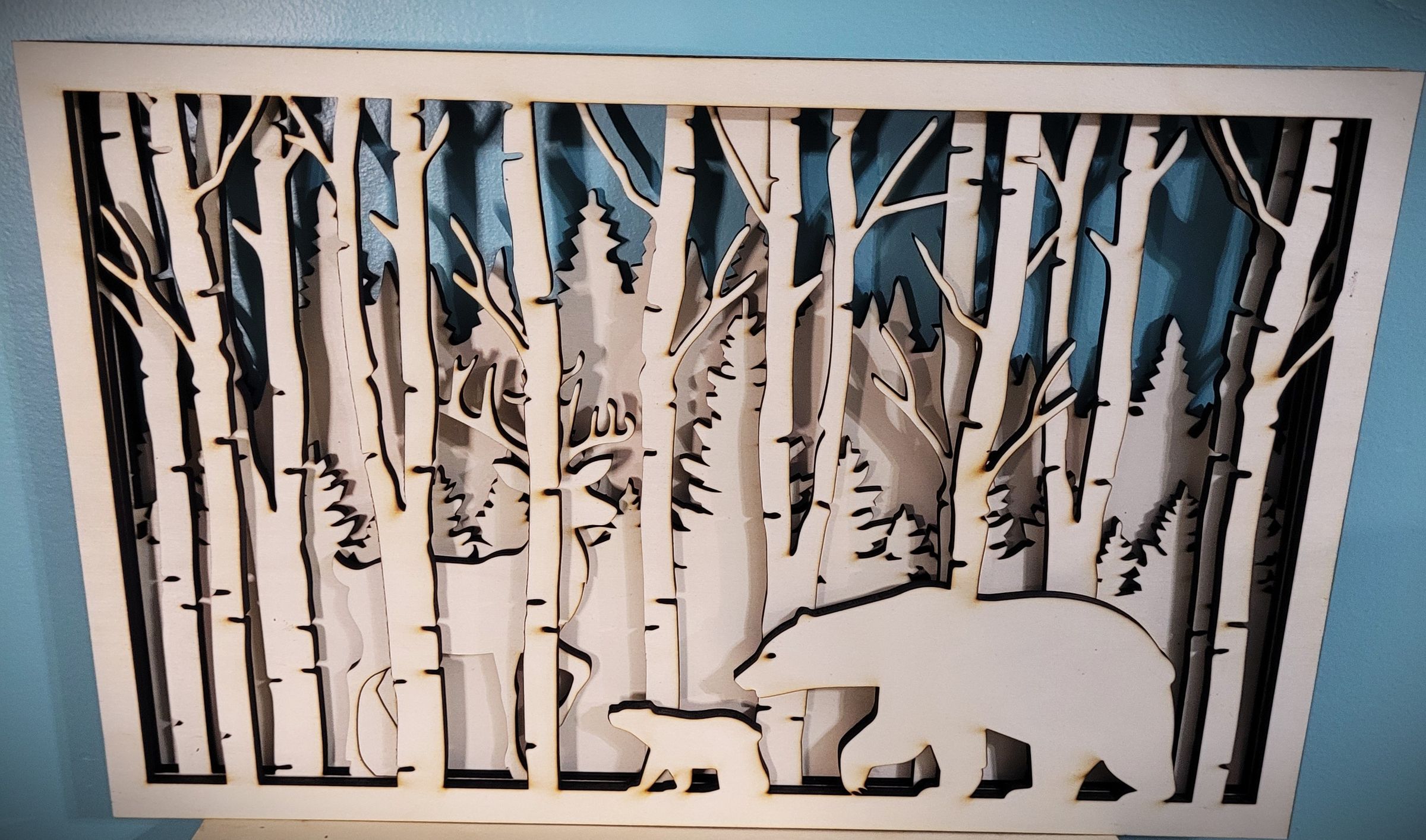 12 x 16 x 1.25" 3D Wall Art Unpainted $75 plus Shipping.