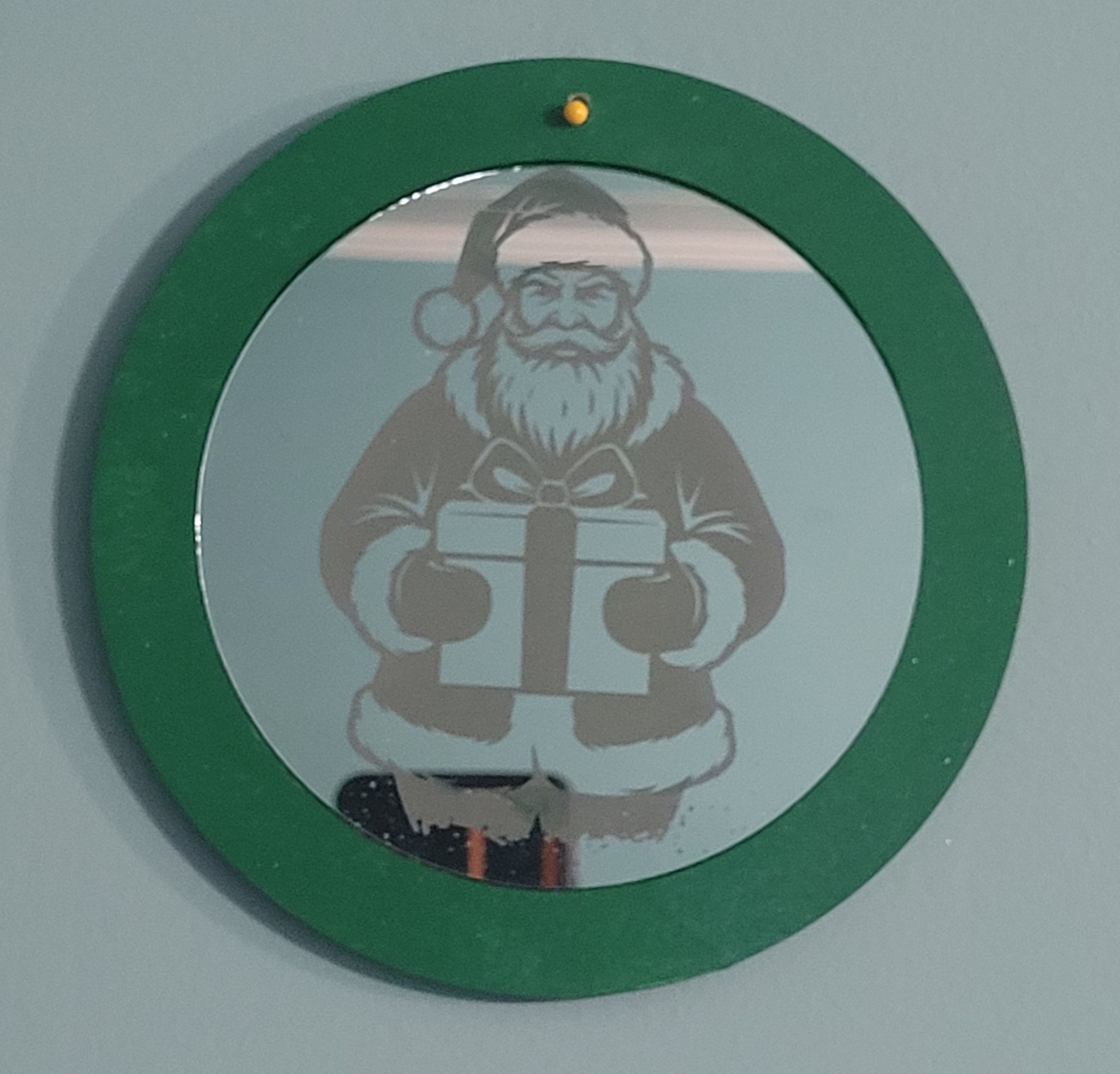 5" Mirror for Wall or Christmas Ornament $16