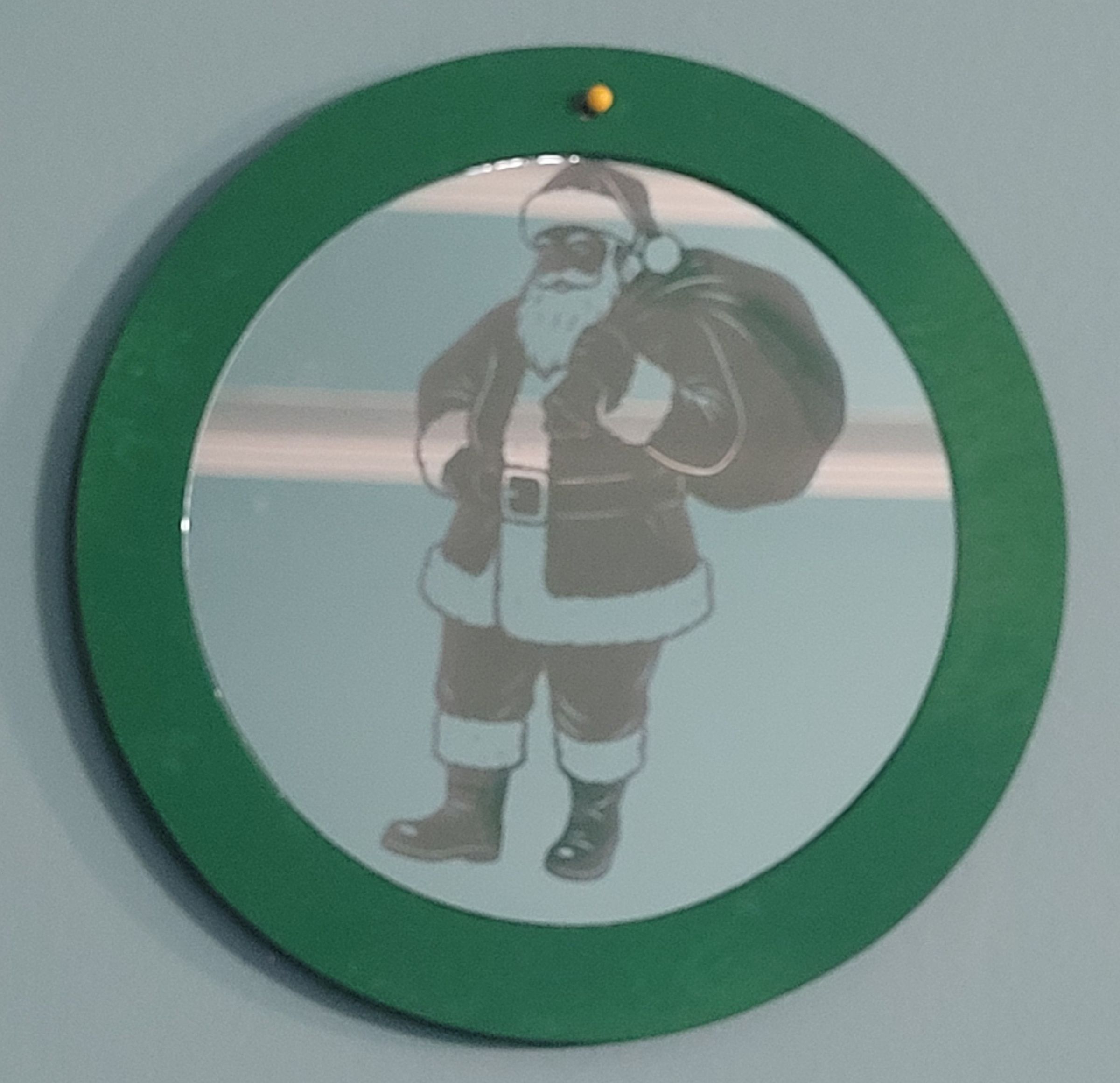 5" Mirror for Wall or Christmas Ornament $16