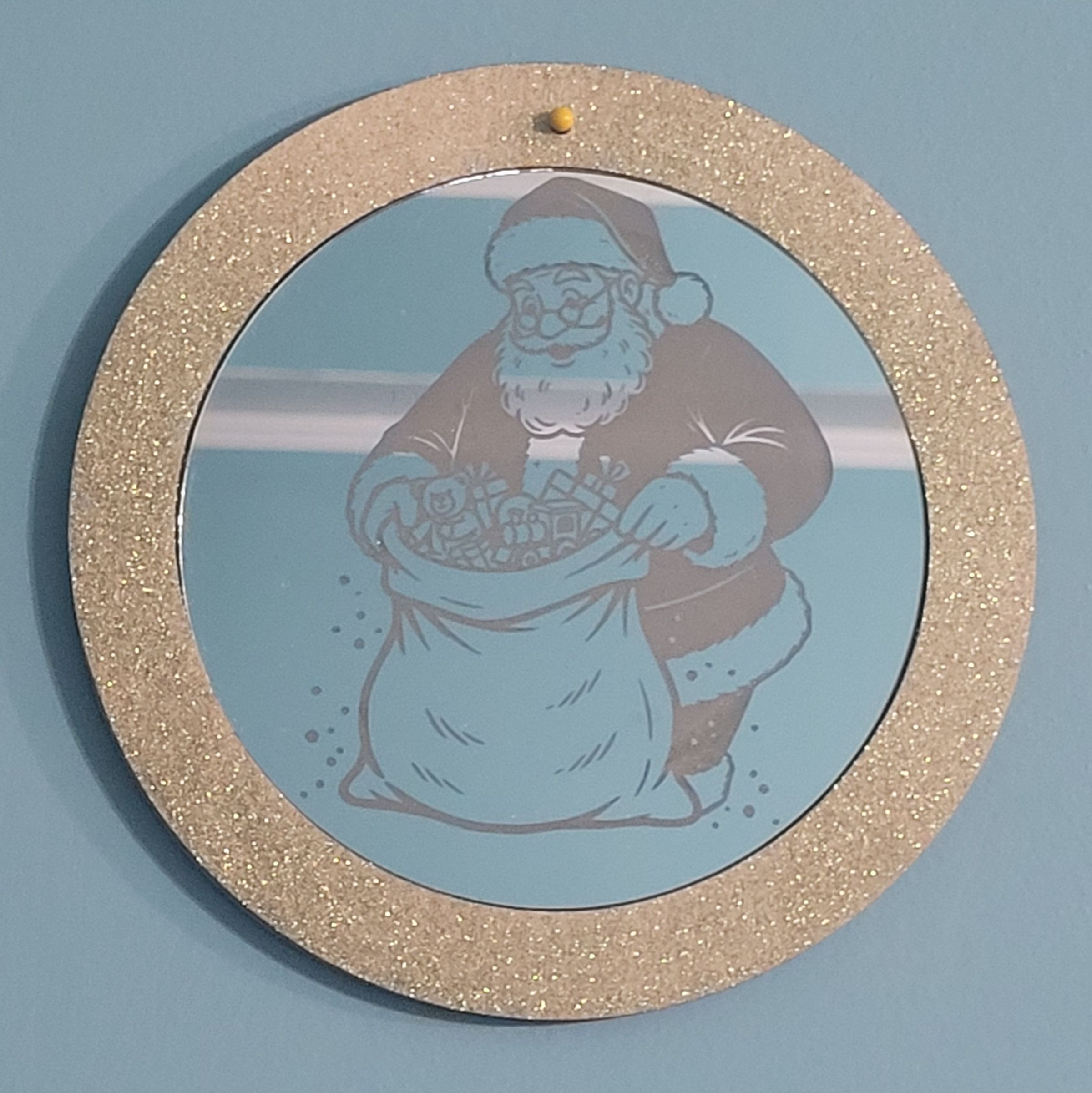 5" Mirror for Wall or Christmas Ornament $16