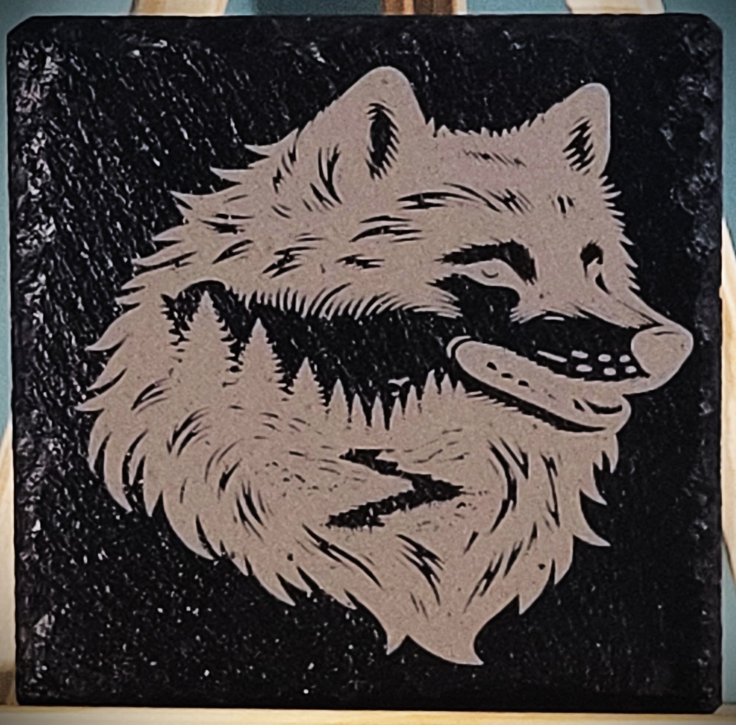4" Sq Slate Coasters 5 pk $30 + Shipping
