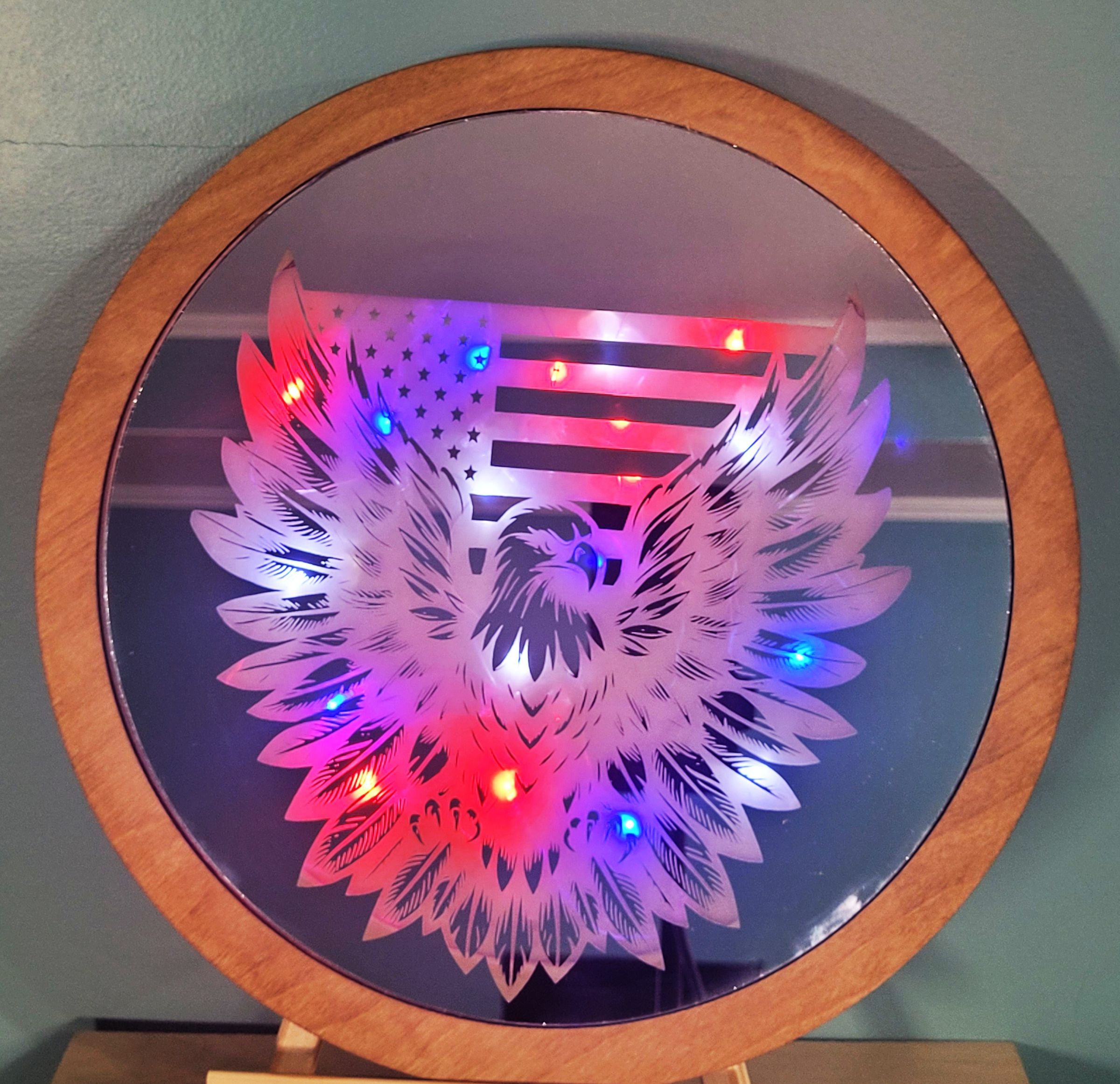 10" Mirror w/ Lights $85