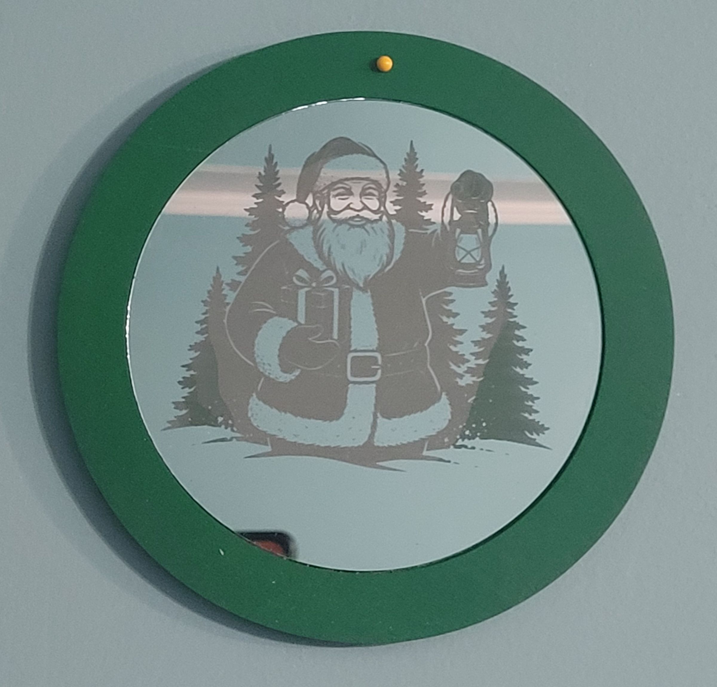 5" Mirror for Wall or Christmas Ornament $16