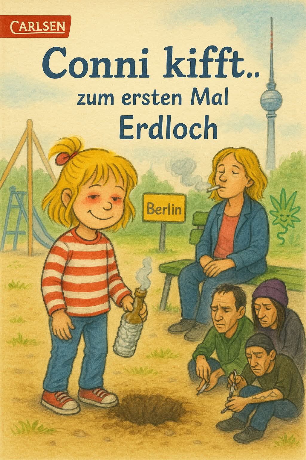Eimer habe ich sie auch rauchen sehen 