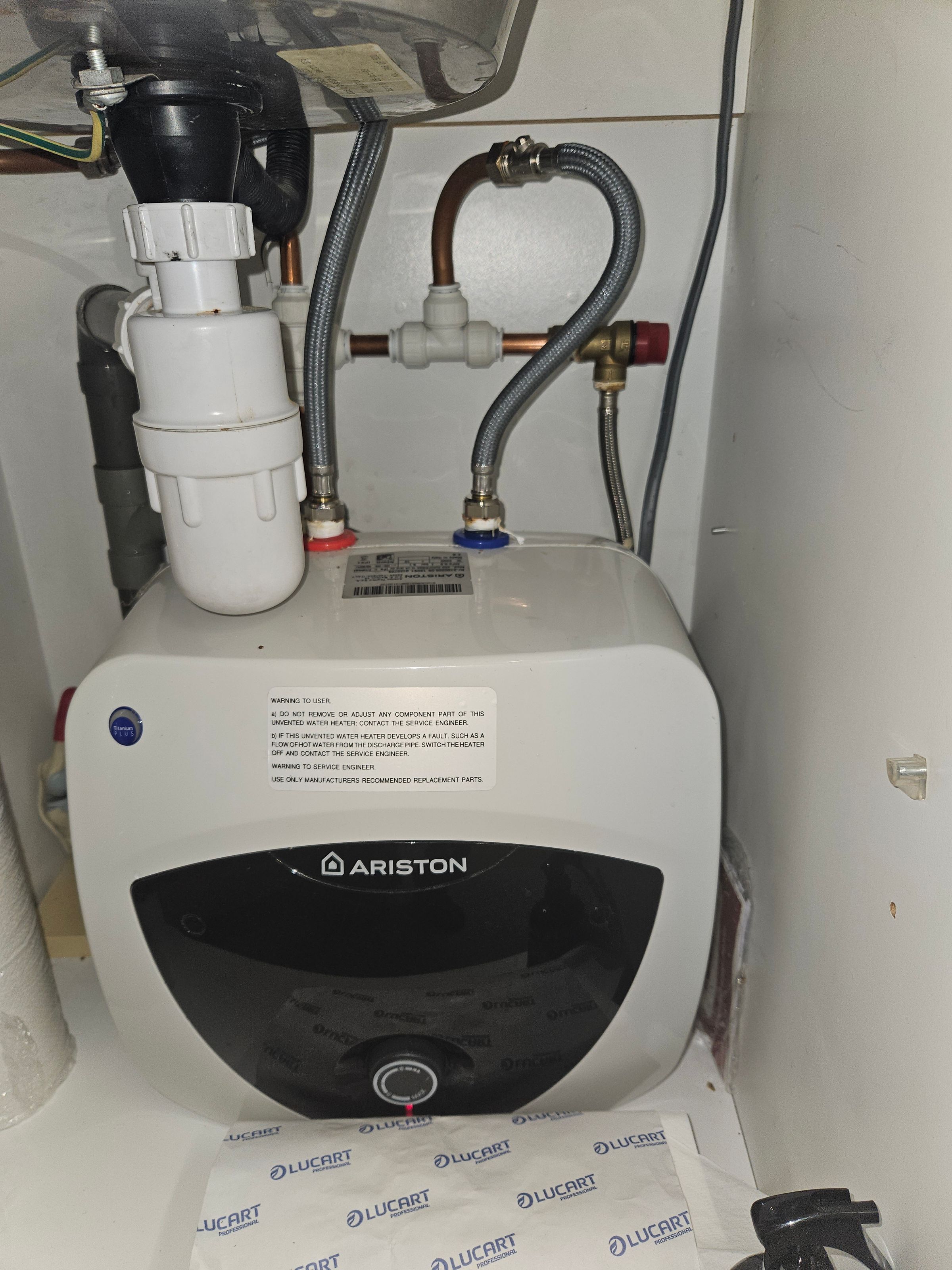 Under counter water heater replacement 