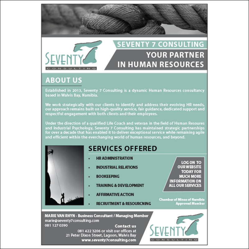 SEVENTY 7 CONSULTING PRINT ADVERTORIAL