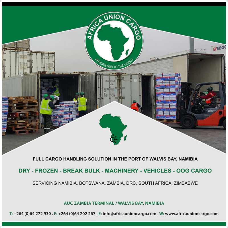 T MOYLAN AUC ADVERTISMENT DESIGN PROMOTING AUC AS GATEWAY TO HINTERLAND VIA THE PORT OF WALVIS BAY AND ZAMBIA TERMINAL
