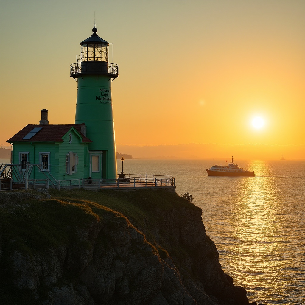 lighthouse sunrise