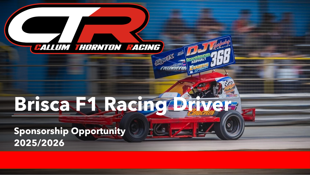 Callum Thornton Racing Bespoke sponsorship Deck