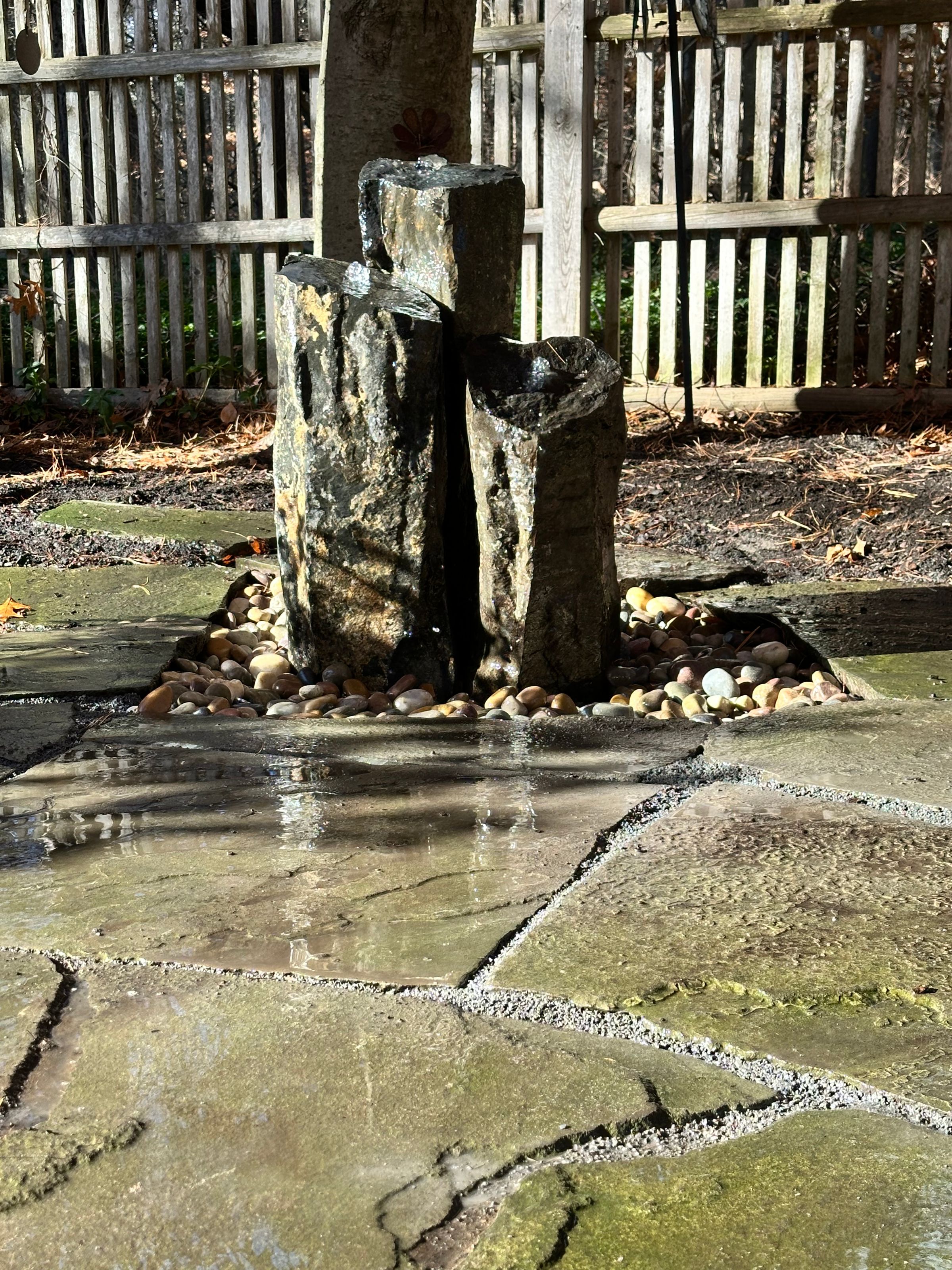 Mongolian basalt coulums fountain