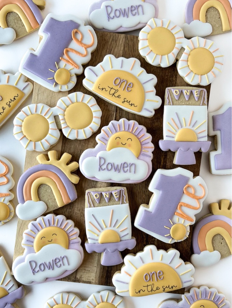 One in the sun custom sugar cookies
