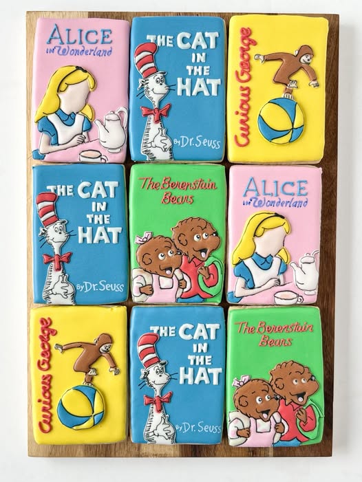 Storybook Book Cover Custom Sugar Cookies