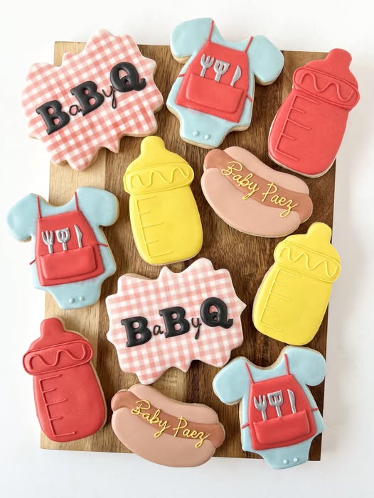babyq custom baby shower cookies
