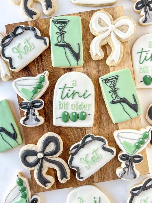 A tini bit older custom birthday sugar cookies