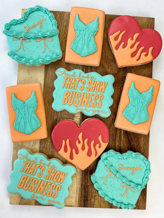 Taylor Swift Life of A Showgirl Custom Sugar Cookies