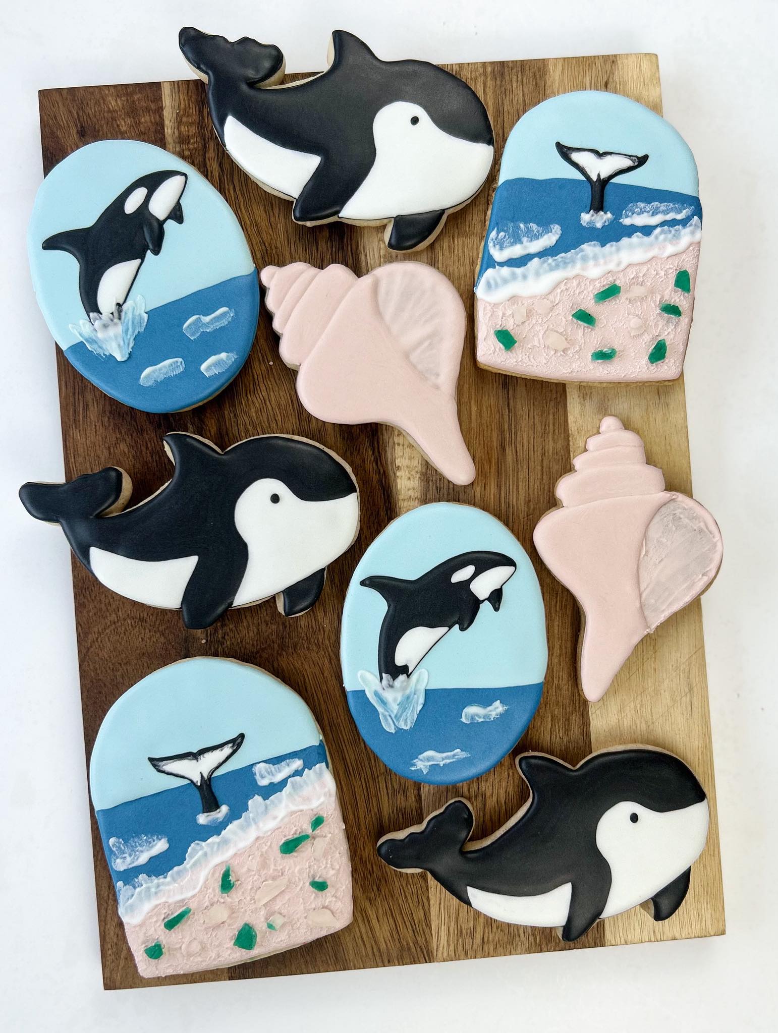 Orca Killer Whale Cookies