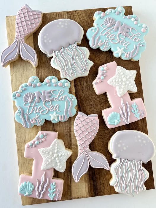 Oneder the Sea Birthday Custom Cookies