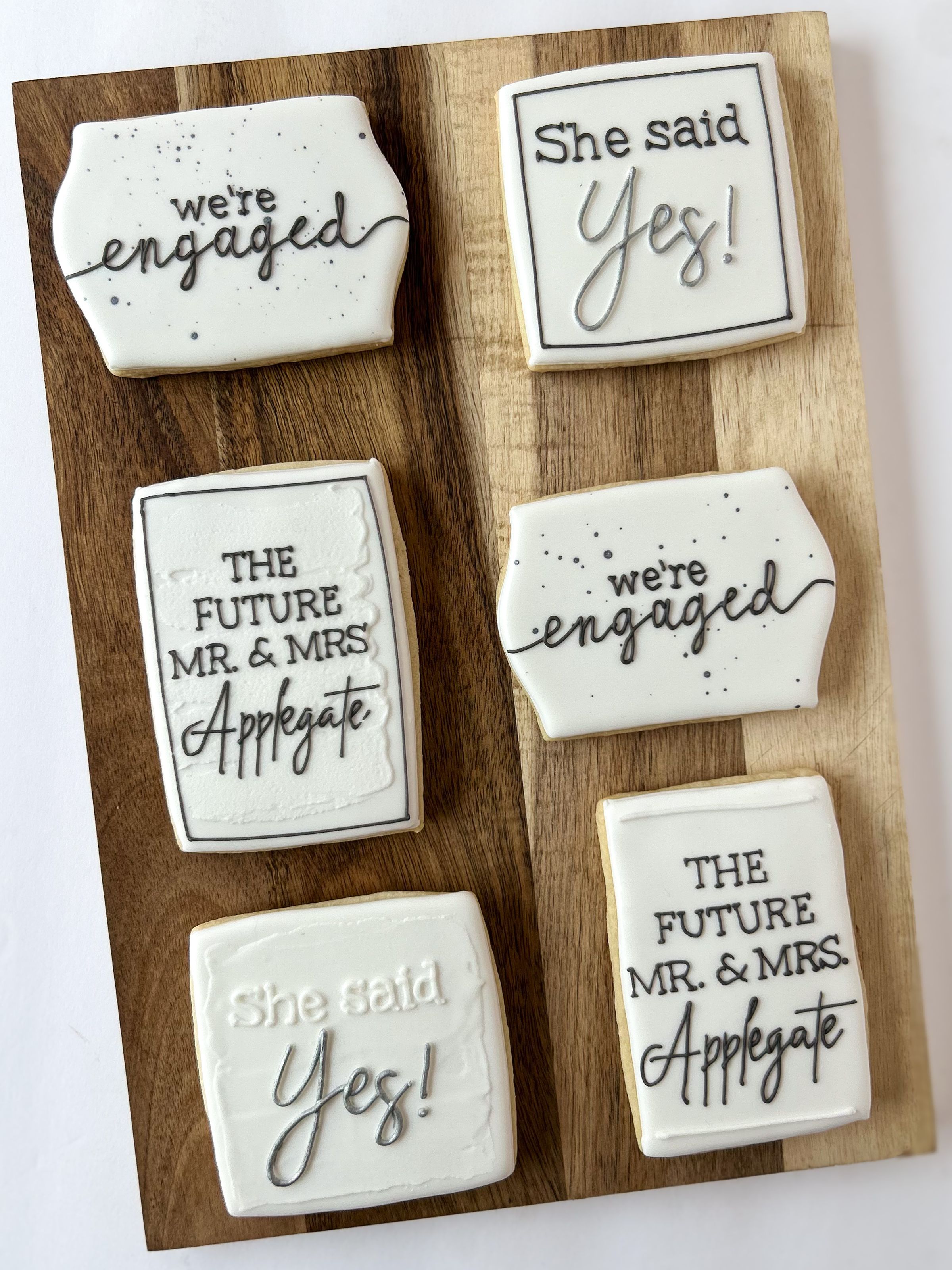 Engagement party cookies