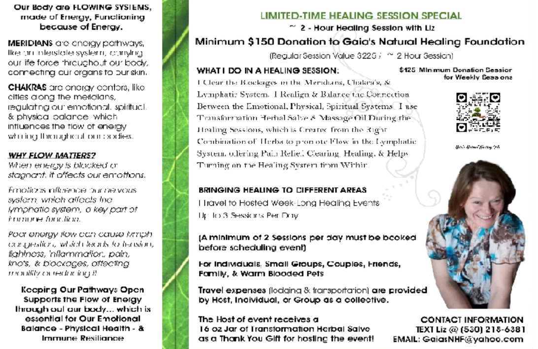 My Printable Healing Flyer Page 1