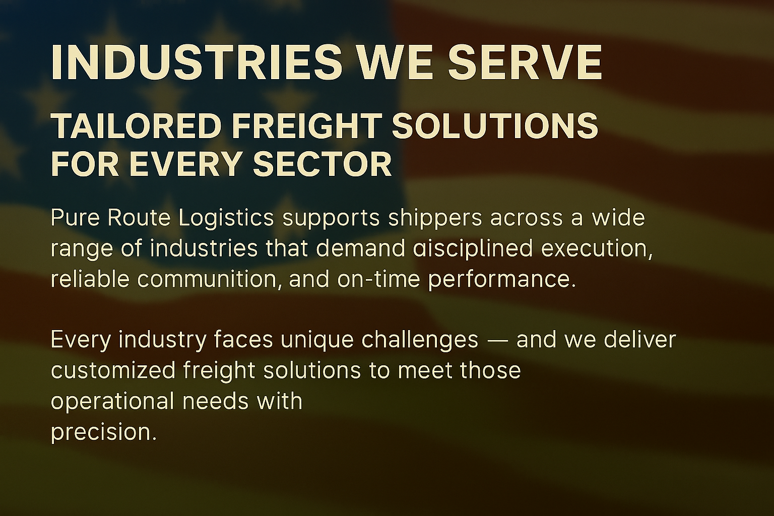Contact Pure Route Logistics | Freight Quotes & Support's image