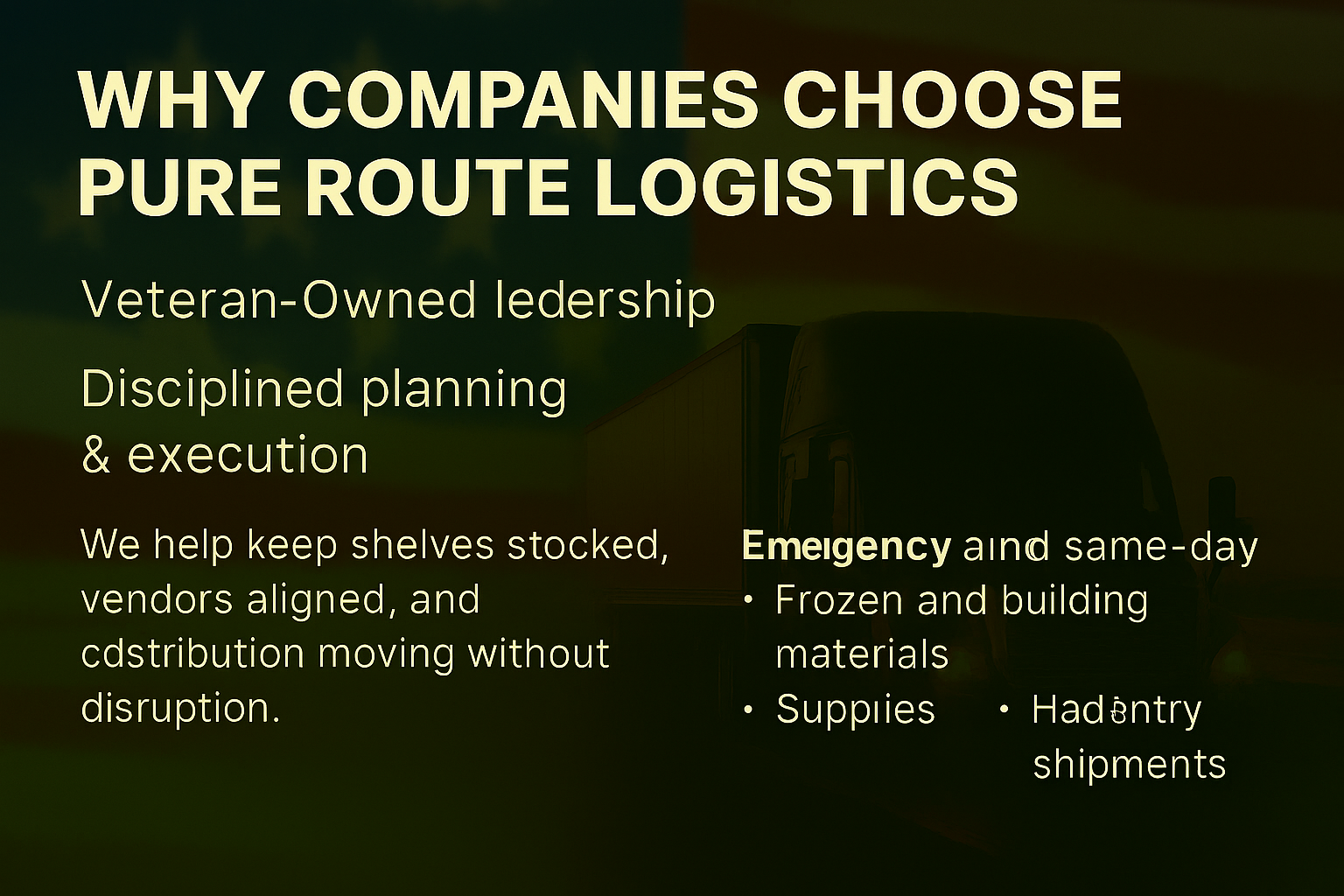 Contact Pure Route Logistics | Freight Quotes & Support's image